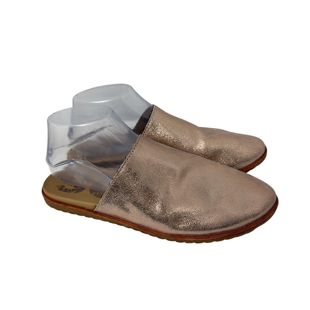 Sorel Ella Mule Womens 8 Rose Gold Metallic Minimalist Slip On Shoes